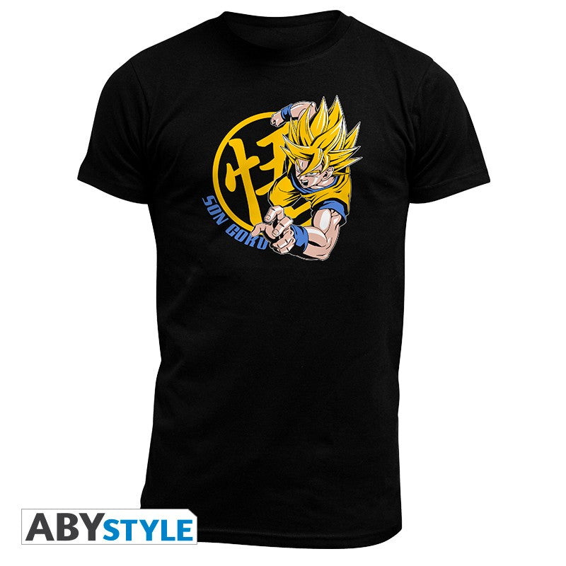 Dragon Ball - Goku Super Saiyan Black Man T-Shirt S - flash vidéo
