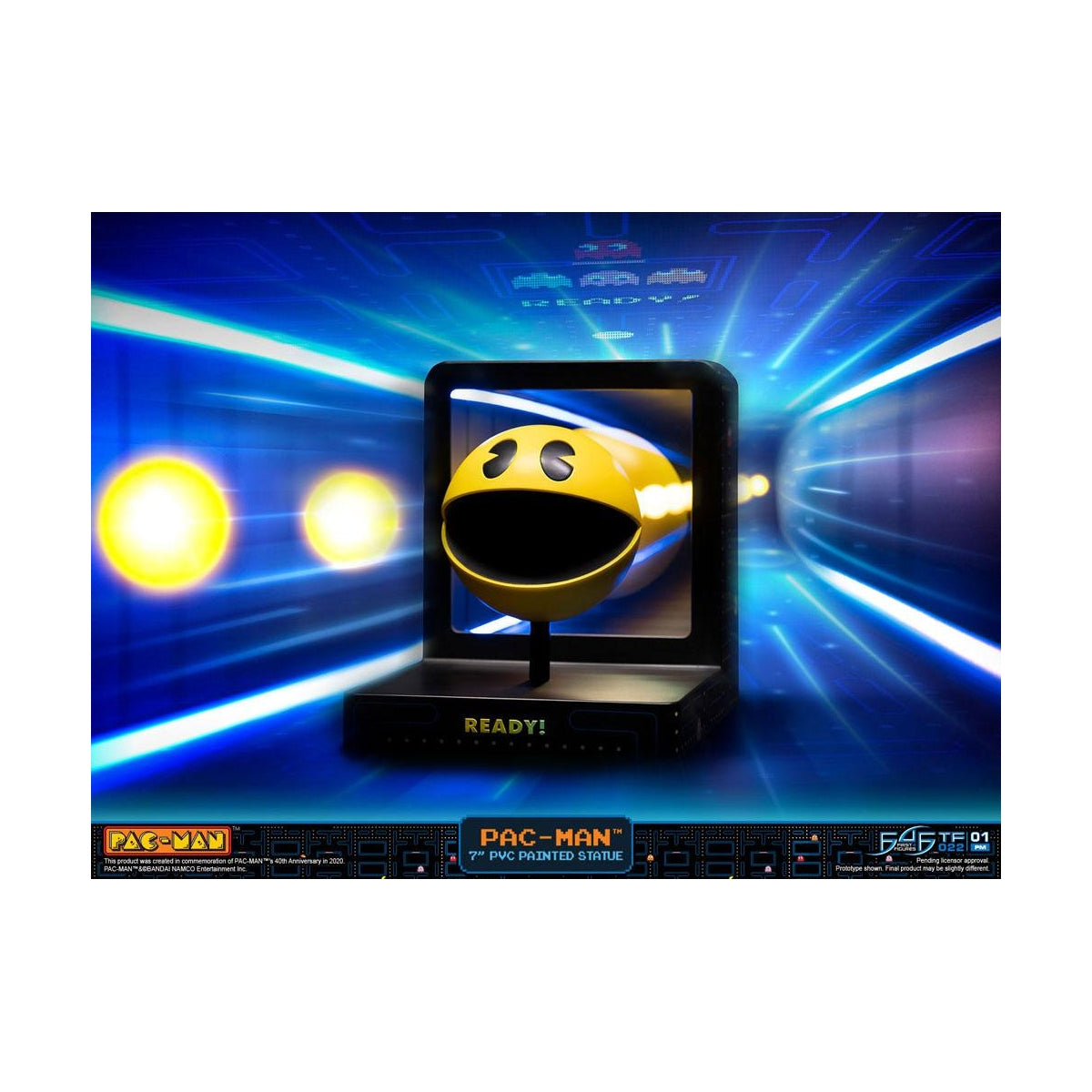 First 4 Figures - Pac-Man - Pac-Man Diorama Statue Edition Standard 20cm - flash vidéo