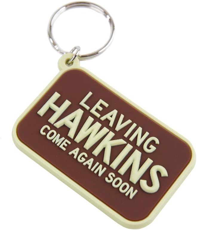 Stranger Things - Leaving Hawkins Rubber Keychain - flash vidéo