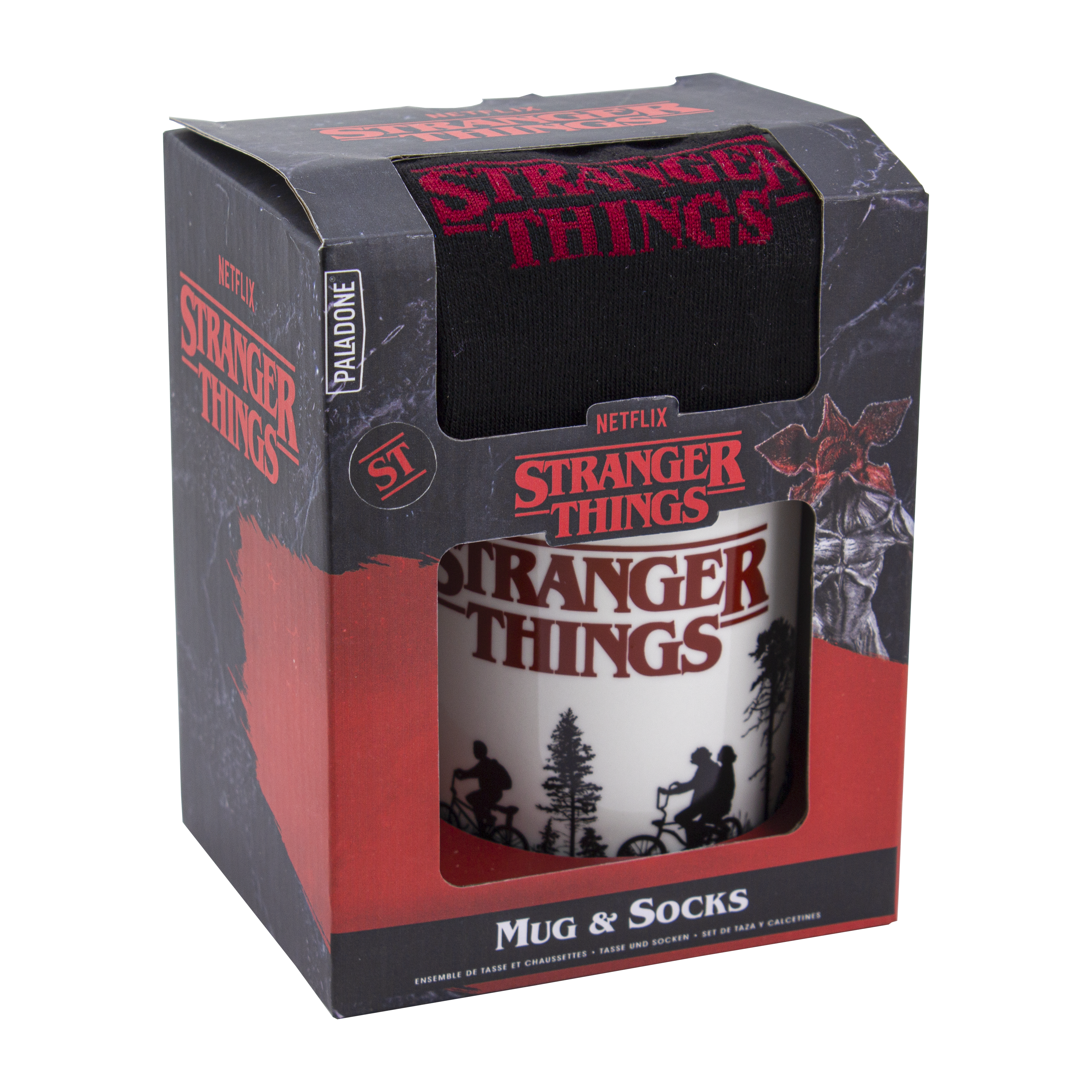Stranger Things - Ensemble mug et chaussettes Logo - flash vidéo