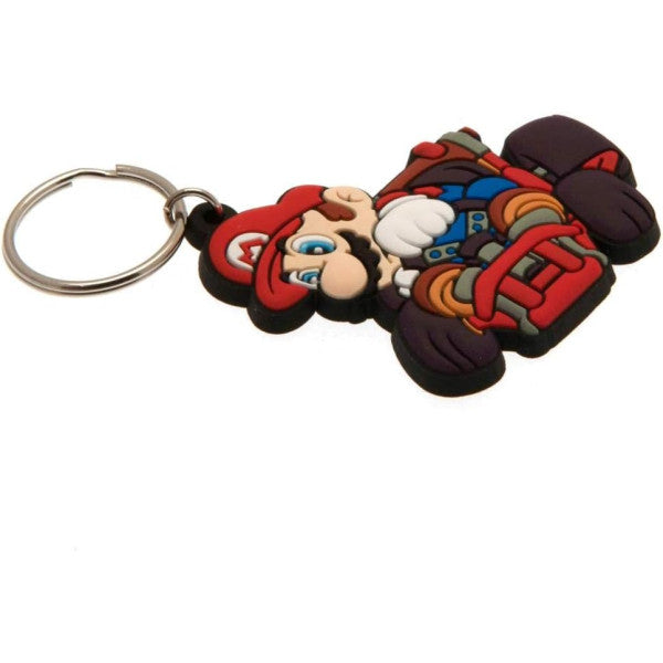 Mario Kart - Mario Drift Porte-Clef en Caoutchouc - flash vidéo