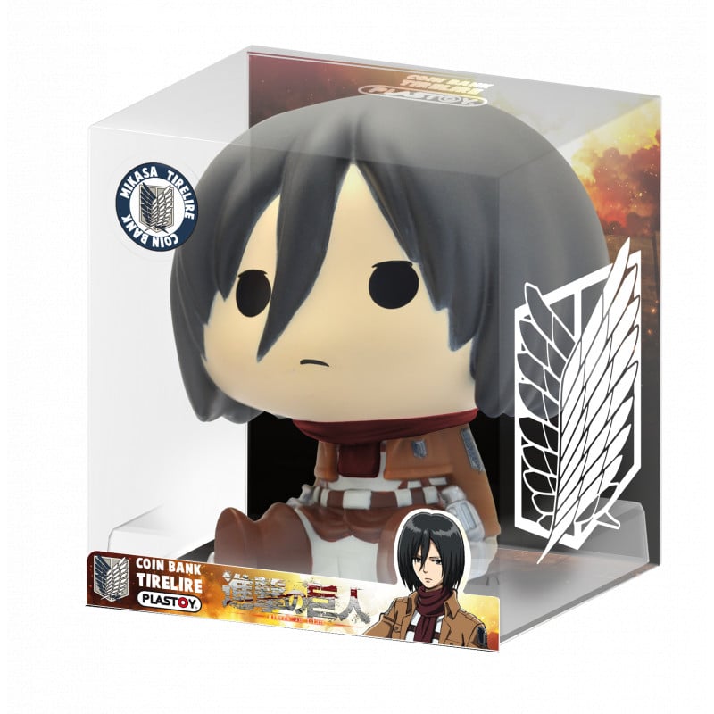 Plastoy - Attaque des Titans - Tirelire Chibi Mikasa - flash vidéo