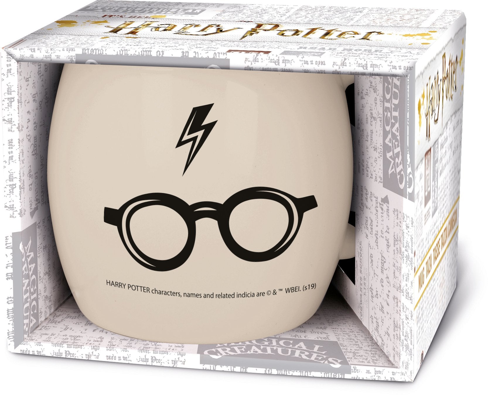 Harry Potter - Tasse globe en céramique Éclair et lunettes - 380ml - flash vidéo