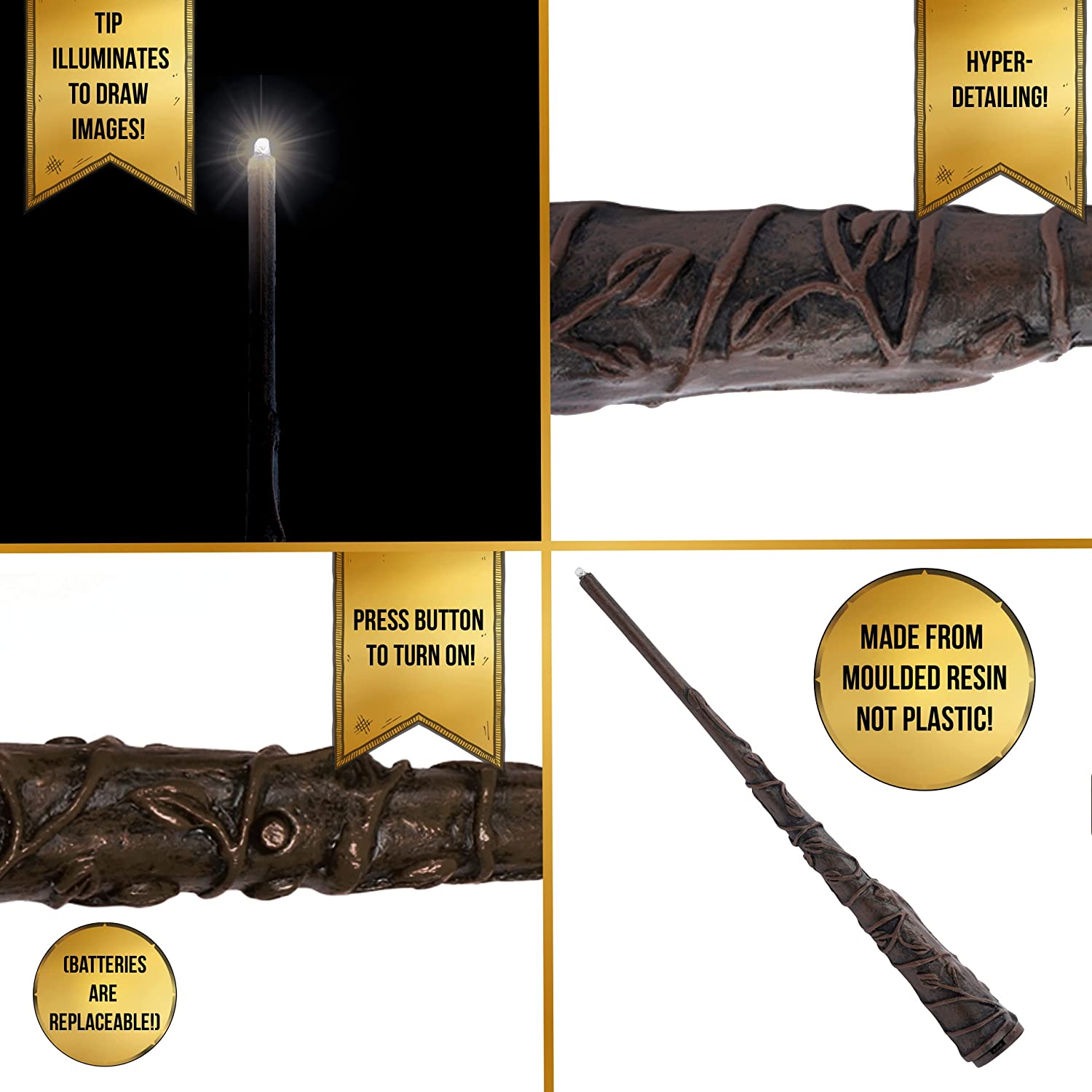 Harry Potter - Baguette Lumos d'Hermione Granger - flash vidéo