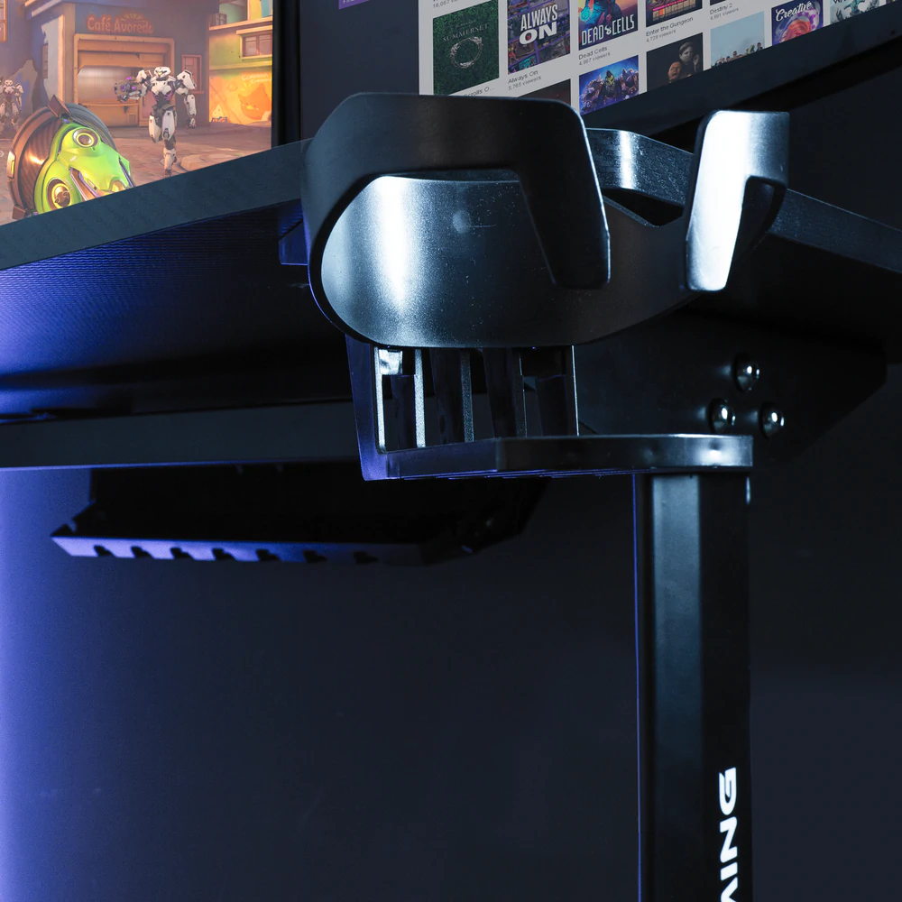 X Rocker - Panther Low Profile Esports Gaming Desk - flash vidéo