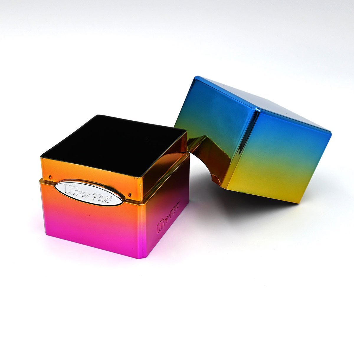 Ultra Pro - Deck Box Cube en Satin - Arc-en-ciel - flash vidéo