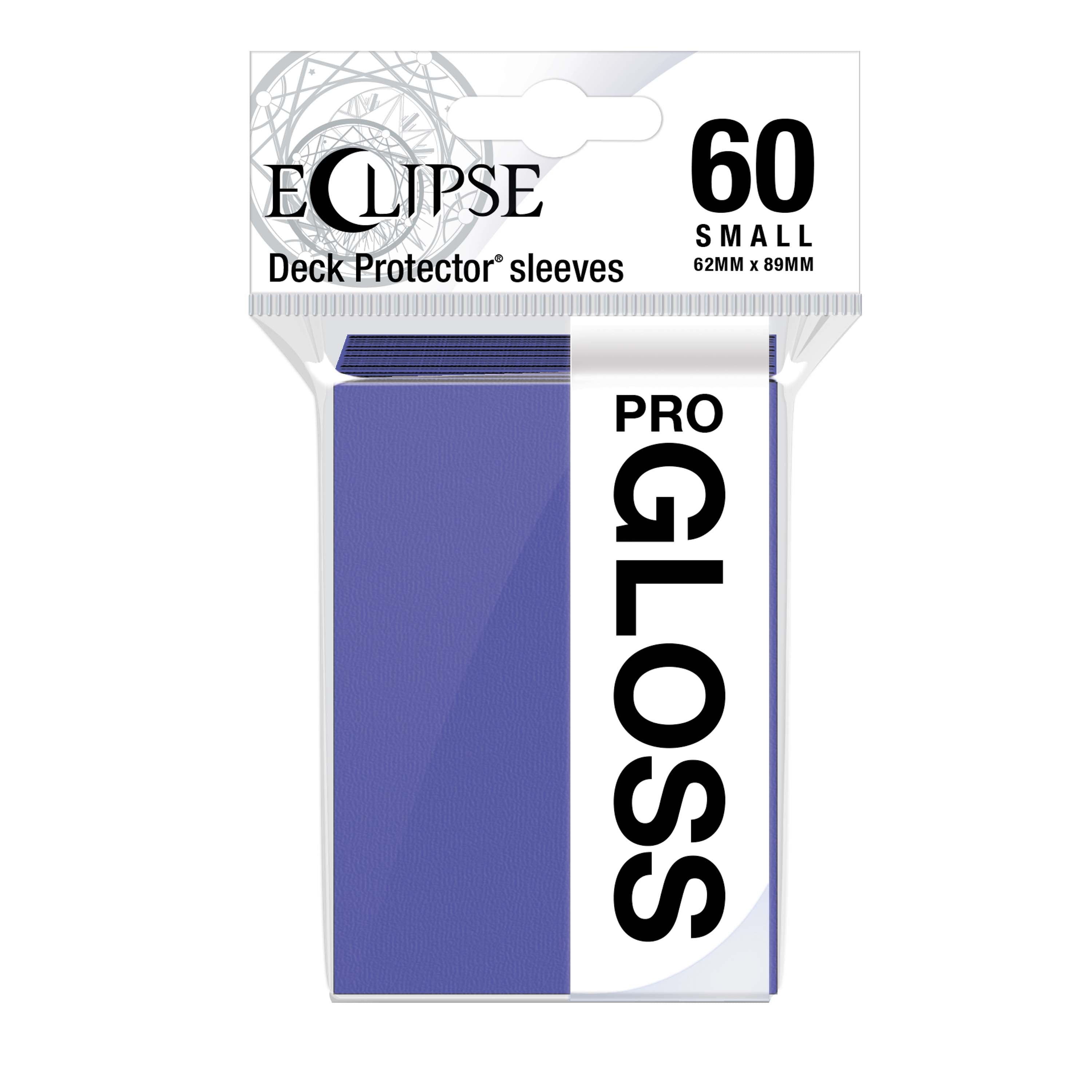 Ultra Pro - Eclipse Gloss Sachet de 60 protèges cartes petit format Violet Royal (62 x 89 mm) - flash vidéo
