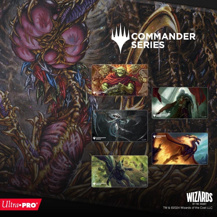 Ultra Pro - Magic: The Gathering - Commander Series - Fan Vote 1 - Tapis de jeu Holofoil Reine des slivoïdes - flash vidéo