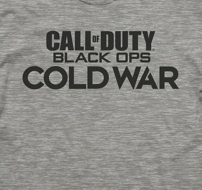 Call of Duty: Cold War T-Shirt "Logo" Gris XL - flash vidéo