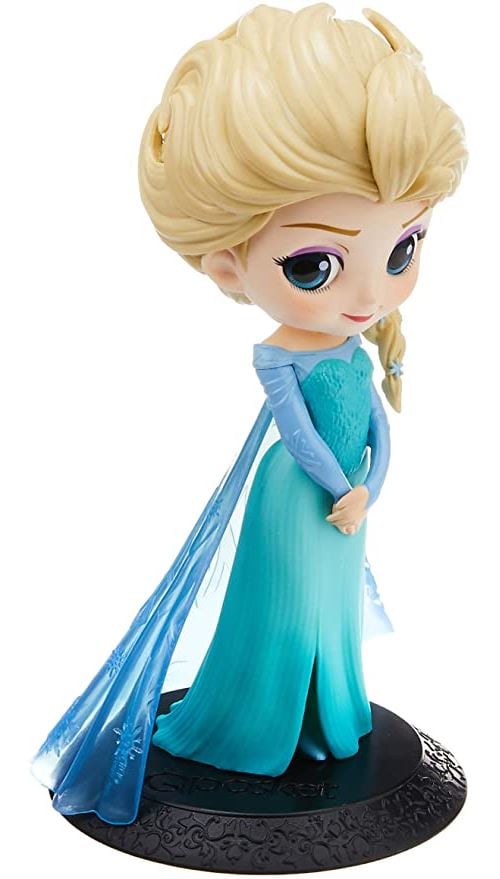 Disney Characters - Q Posket Elsa ver.A Figure 14cm - Reproduction - flash vidéo