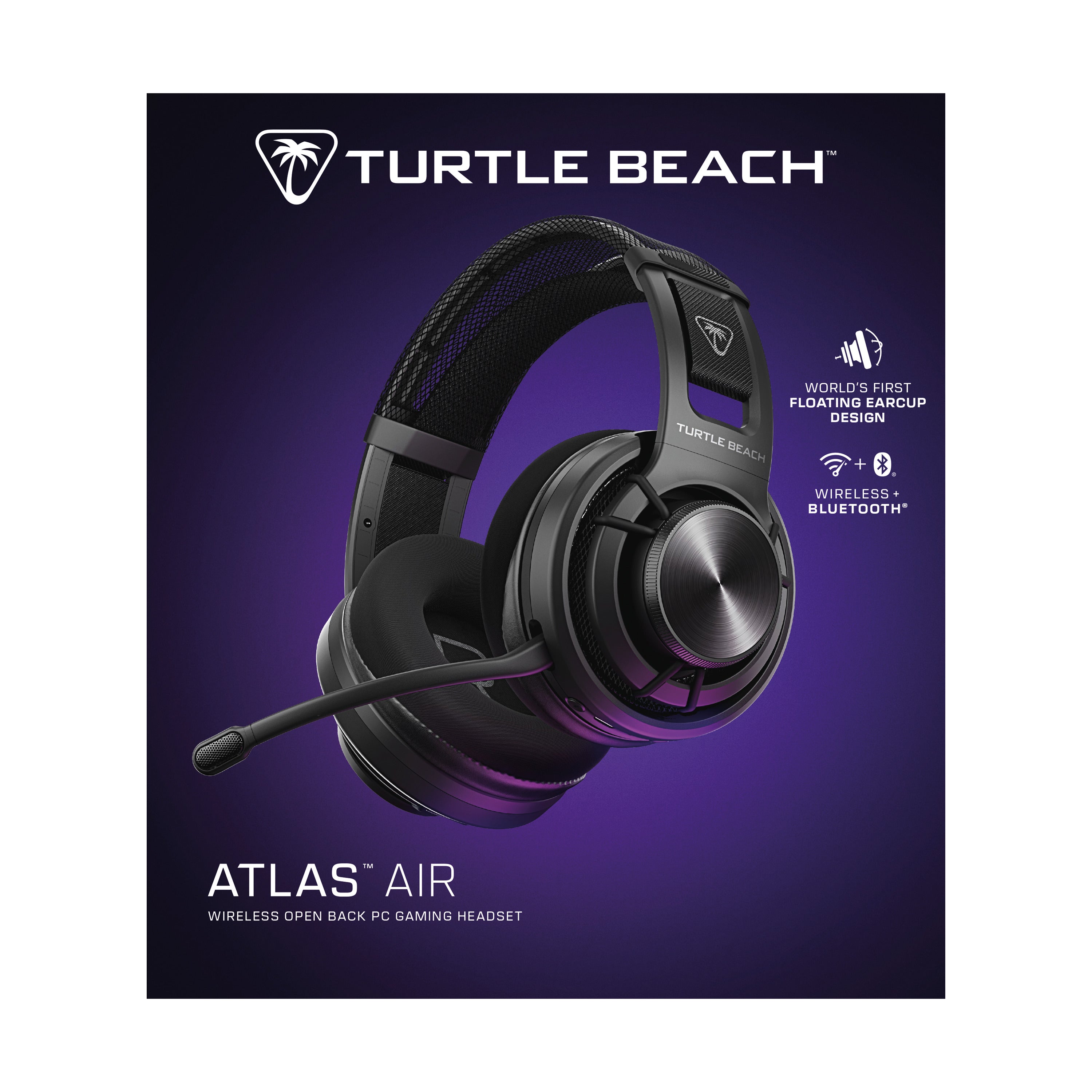 Turtle Beach - Casque de jeu sans fil ATLAS Air Noir pour PC et Mobile - flash vidéo