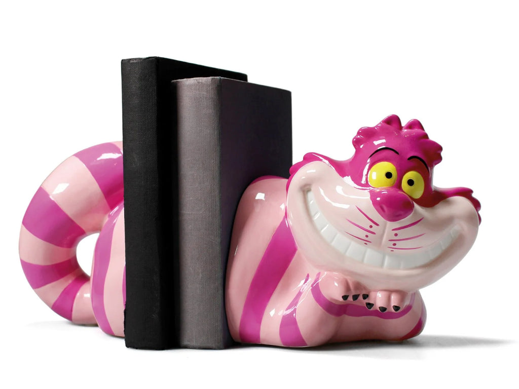 Disney - Ensemble de deux serre-livres Alice au pays des merveilles "Le chat du Cheshire" - flash vidéo