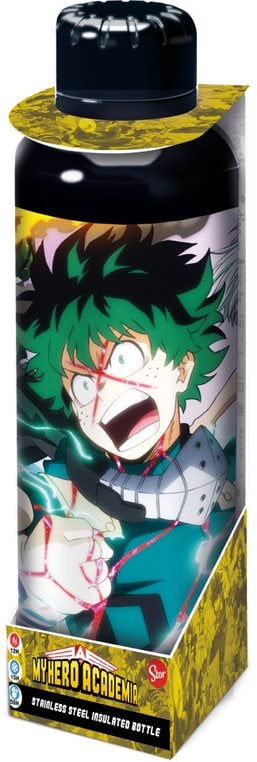 Stor Young Adult - My Hero Academia - Bouteille Isotherme en Acier Inoxydable - Combat - 515 ML - flash vidéo