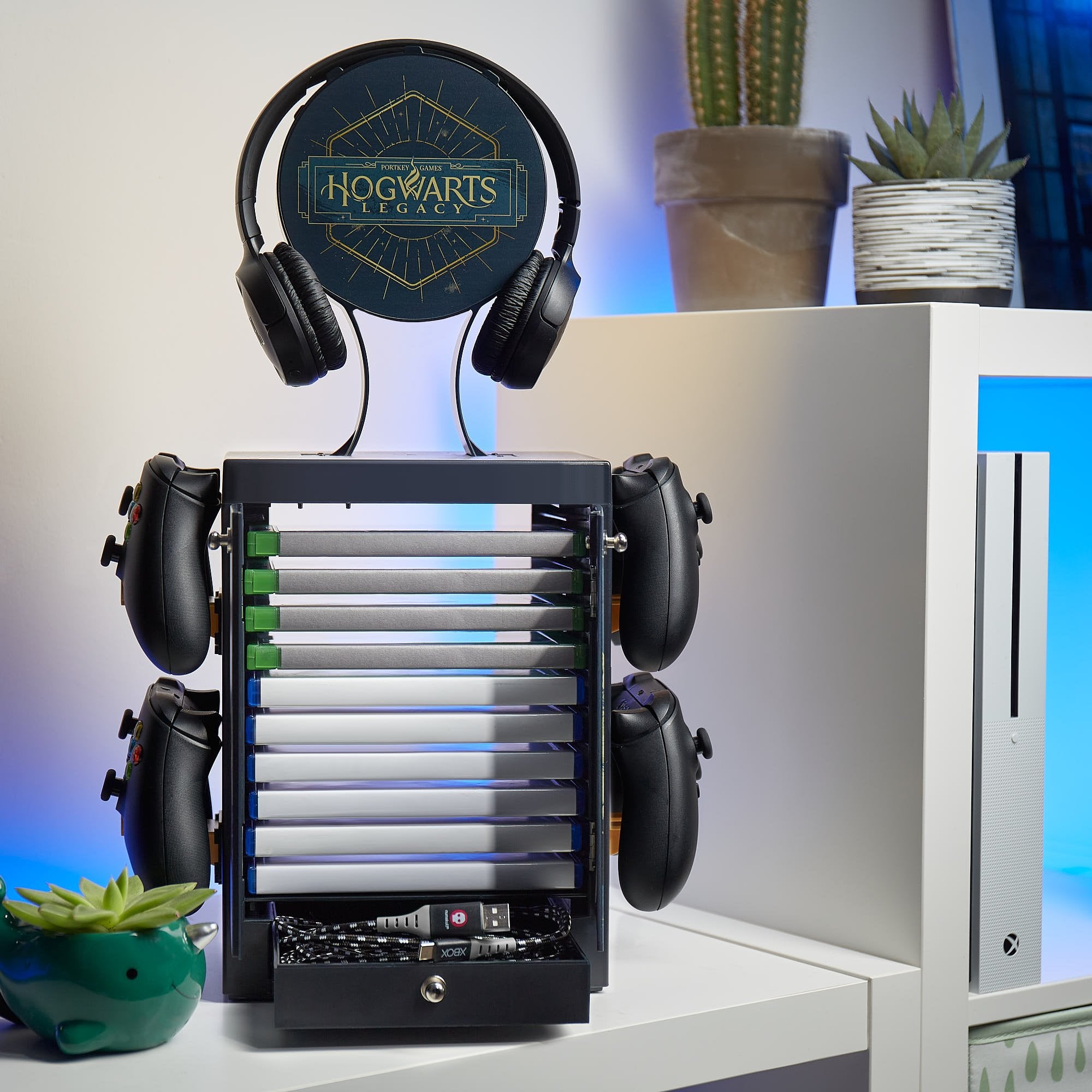 Numskull - Meuble de rangement inspiré de Hogwarts Legacy pour gamer - flash vidéo