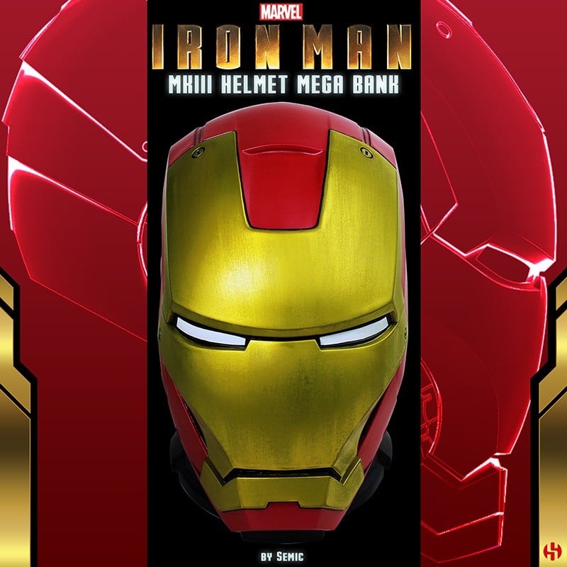 Marvel - Mega Tirelire Casque d'Iron Man MKIII - flash vidéo
