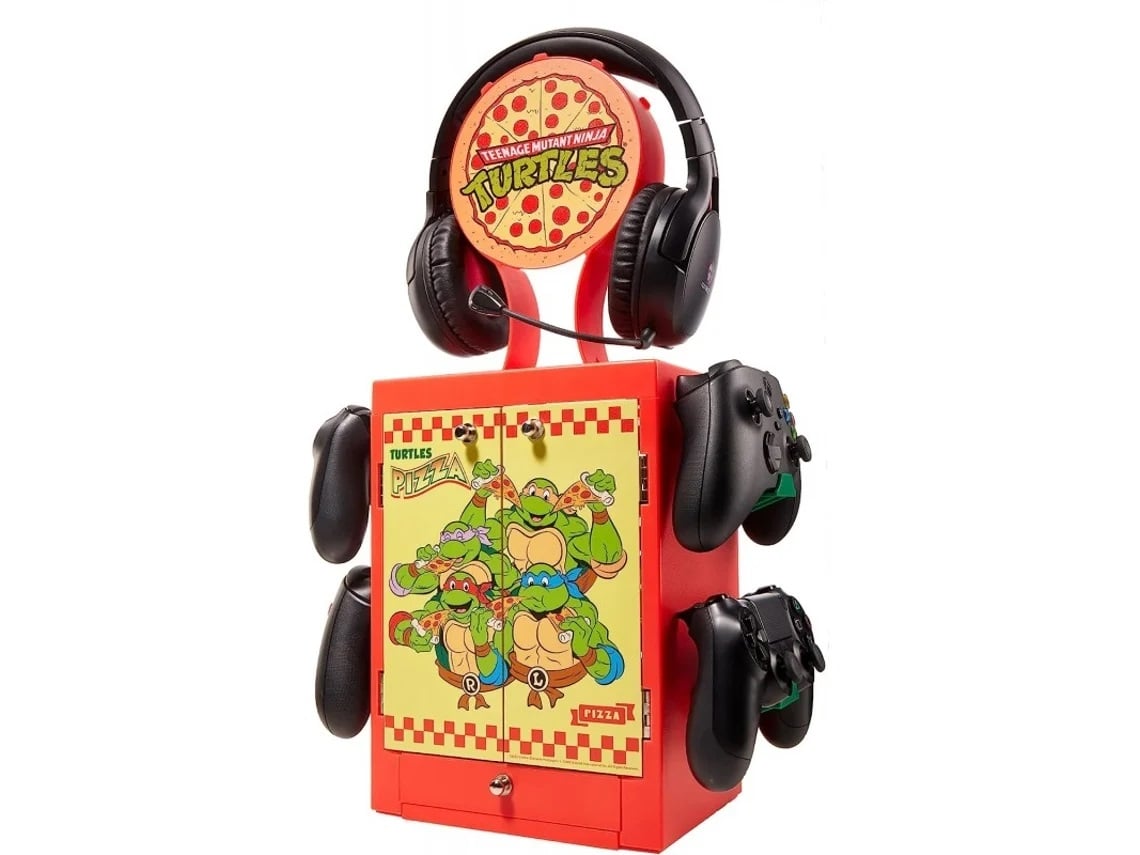 Viacom - Meuble de rangement officiel Tortues Ninja pour gamer - flash vidéo