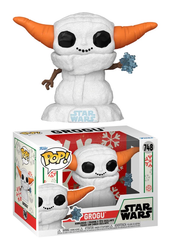 Funko Pop! Star Wars: The Mandalorian Holiday - Grogu (Snowman) - flash vidéo