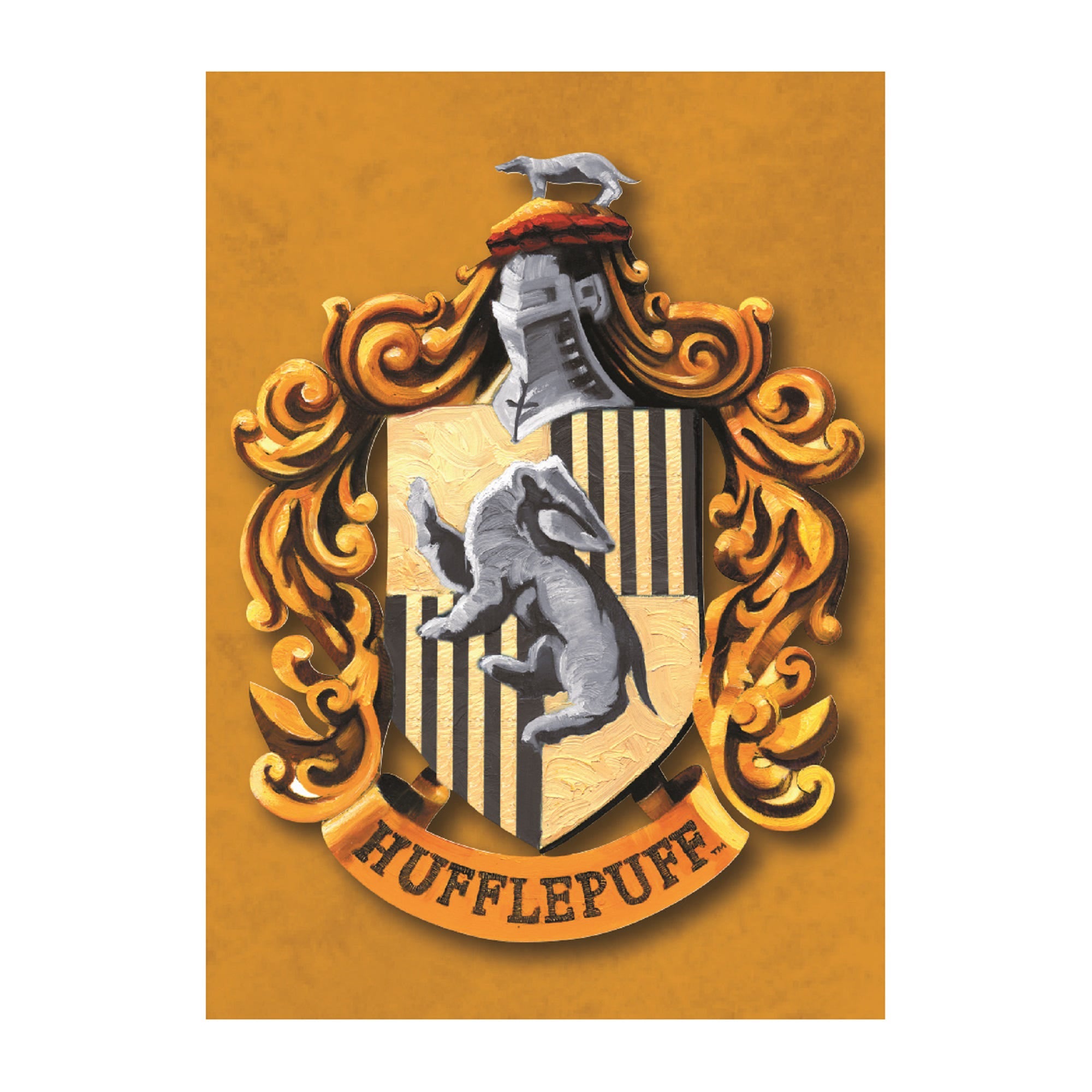 Harry Potter - Aimant en métal Blason de Poufsouffle - flash vidéo