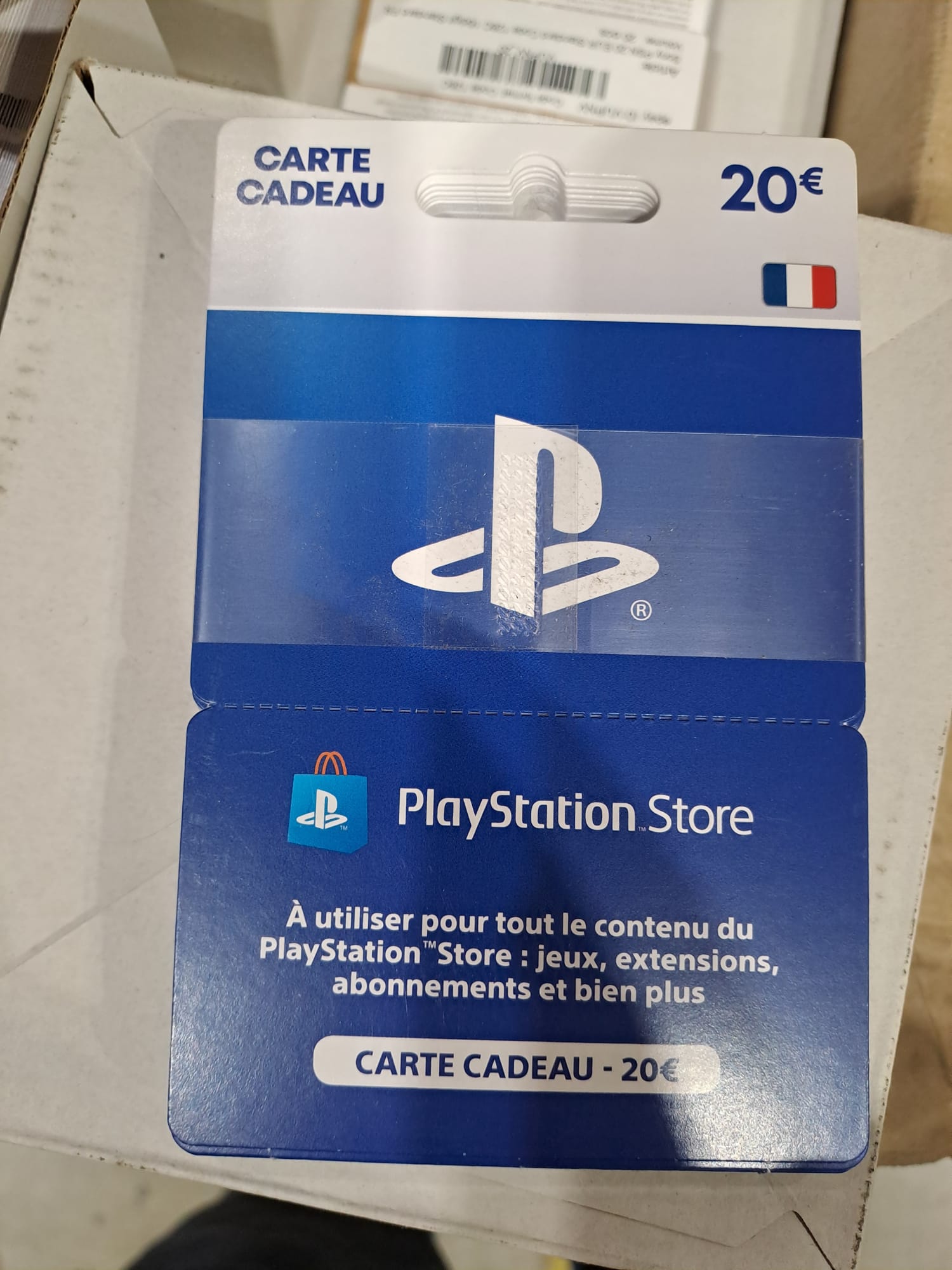 CARTE POSA PSN 20€ - flash vidéo