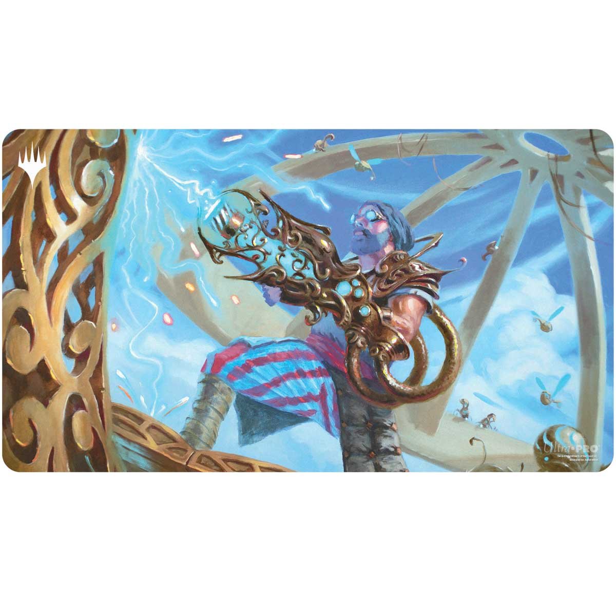 Ultra Pro - Magic: The Gathering - Modern Horizons 3 - Tapis de jeu Satya, Génie de l'Aetherflux (60 x 34 cm) - flash vidéo