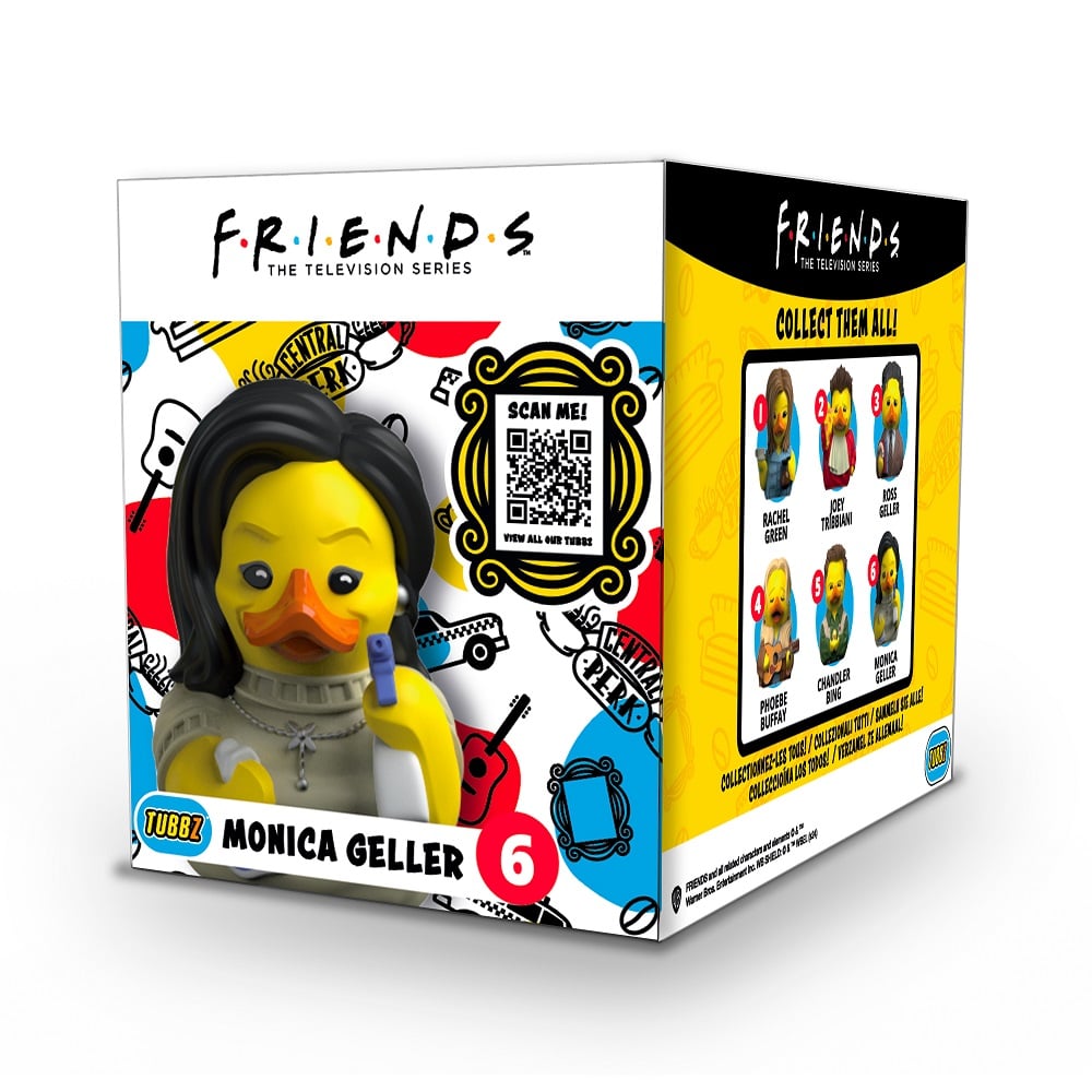 Numskull - Best of TUBBZ Boîte Canard de bain - Friends - Monica Geller - 9cm - flash vidéo