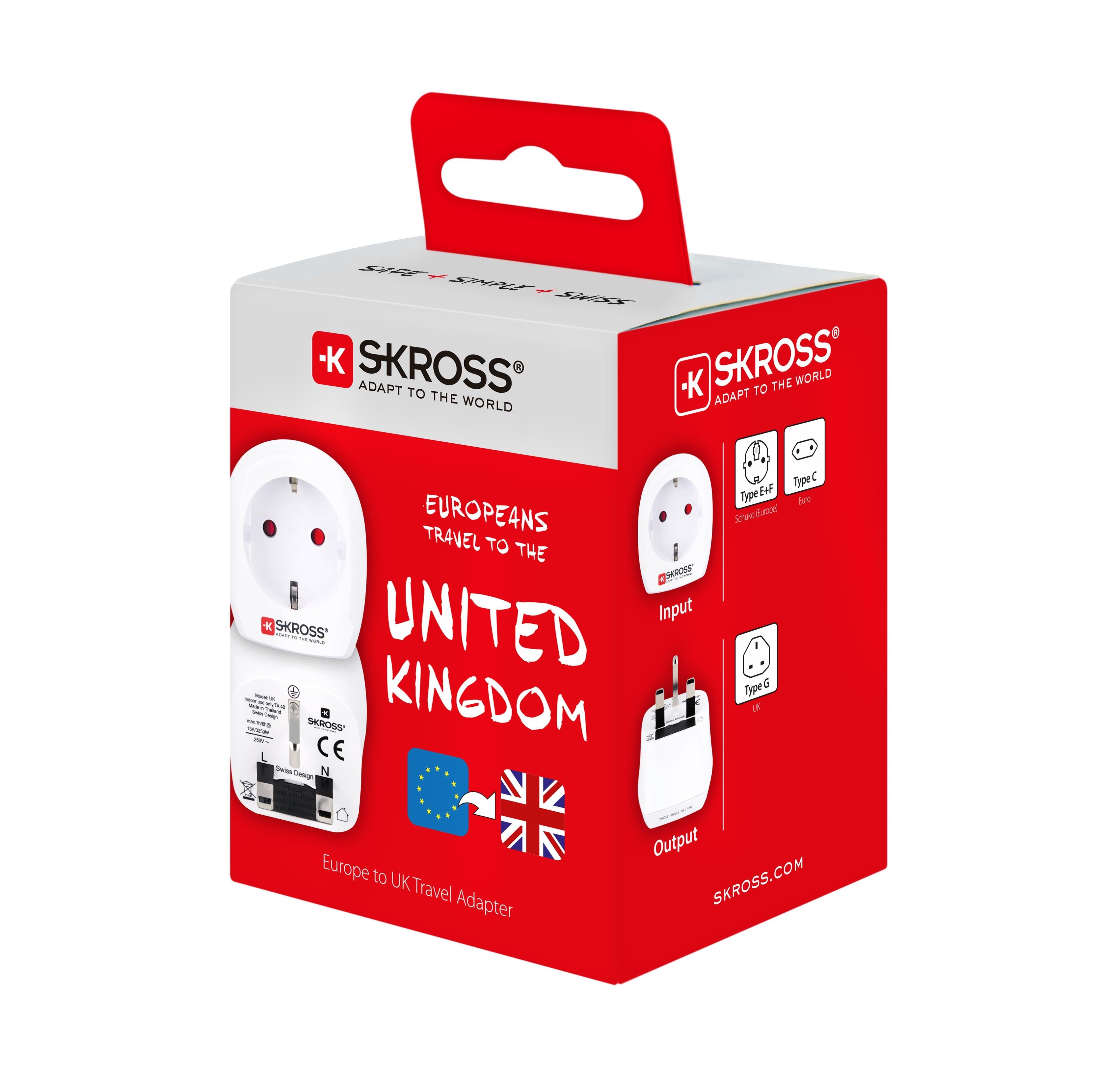 Skross Country Travel Adapter Europe to UK 2019 - flash vidéo