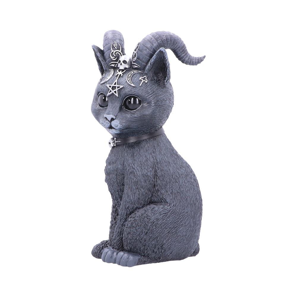Pawzuph - Figurine de chat cornu occulte 26.5cm - flash vidéo