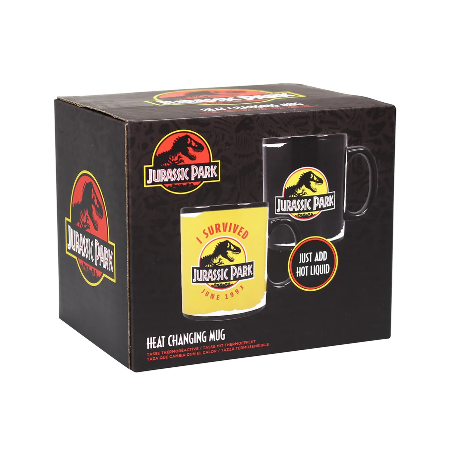 Jurassic Park - Mug thermoréactif Logo de Jurassic Park 400ml - flash vidéo