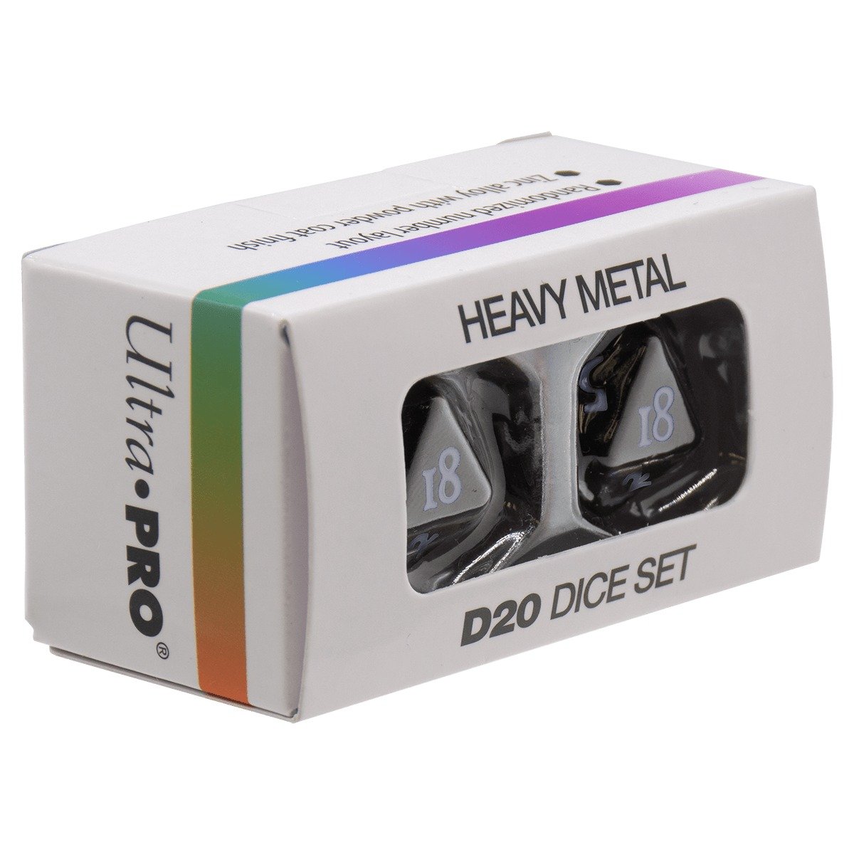 Ultra Pro - Vivid Heavy Metal D20 : Blanc - flash vidéo