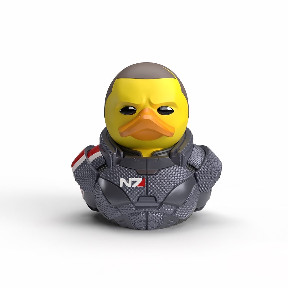 Numskull - Mini TUBBZ Canard de bain - Mass Effect - Commandant Shepard (Homme) (Édition baignoire) - 8cm - flash vidéo
