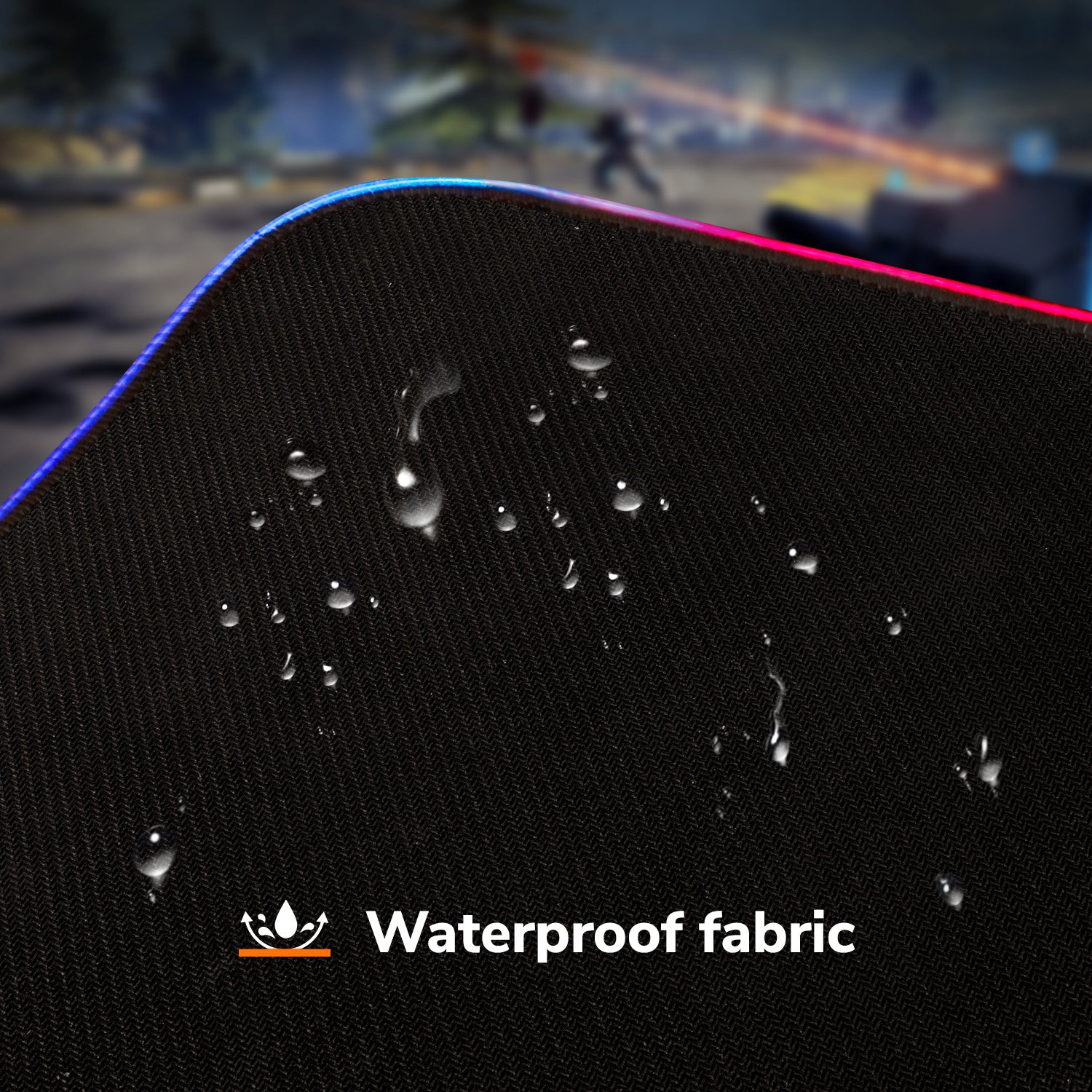 EgoGear - Tapis de souris de jeu XL RGB en tissu SMM55 - flash vidéo