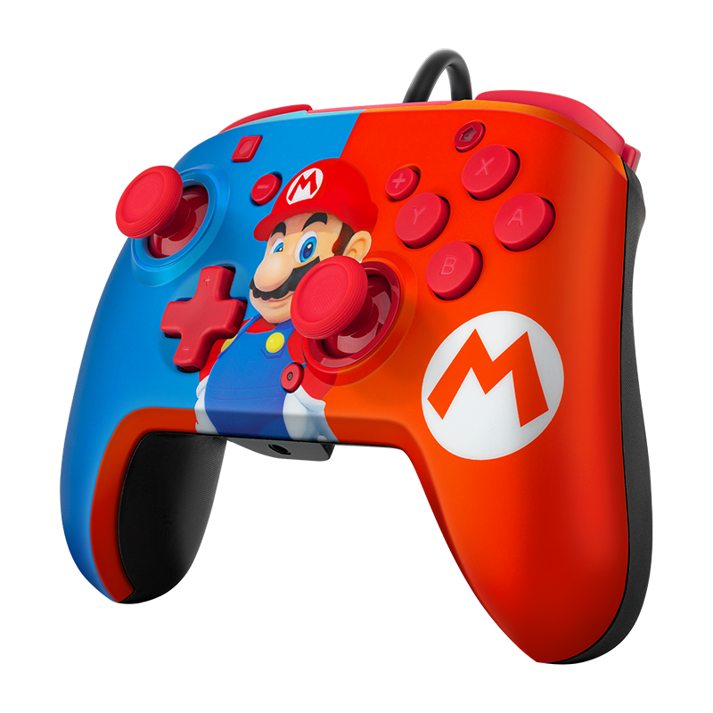 PDP - Manette de jeu filaire REMATCH Power Pose Mario pour Nintendo Switch et Switch OLED - flash vidéo