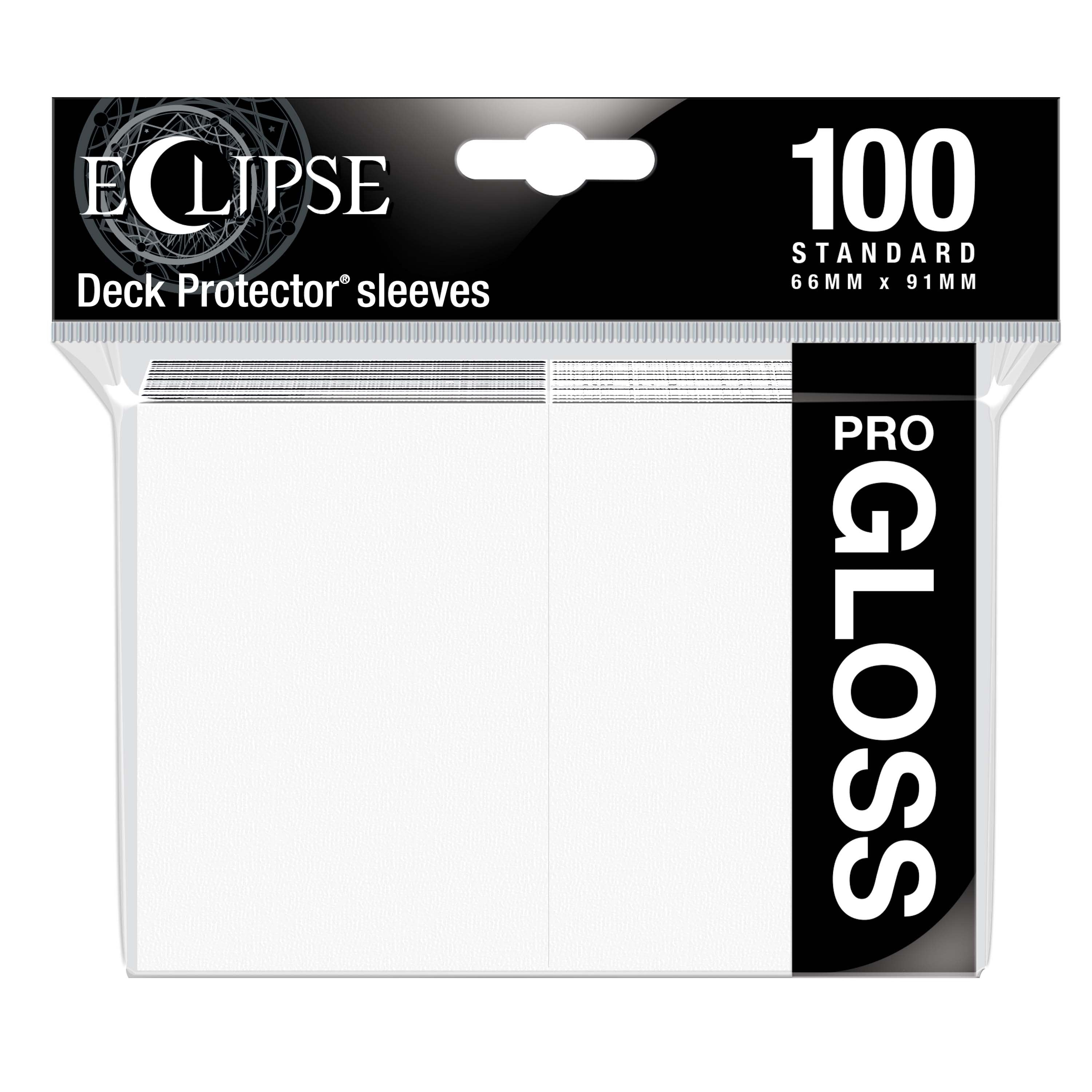 Ultra Pro - Eclipse Gloss Sachet de 100 protèges cartes standard Blanc Arctique (66 x 91 mm) - flash vidéo