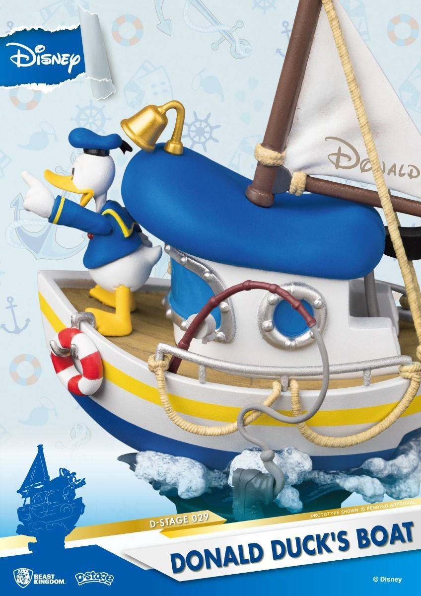 Disney - Diorama-029 - Donald Duck's et son bateau - flash vidéo