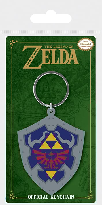 The Legend Of Zelda - Hylian Shield Rubber Keychain - flash vidéo