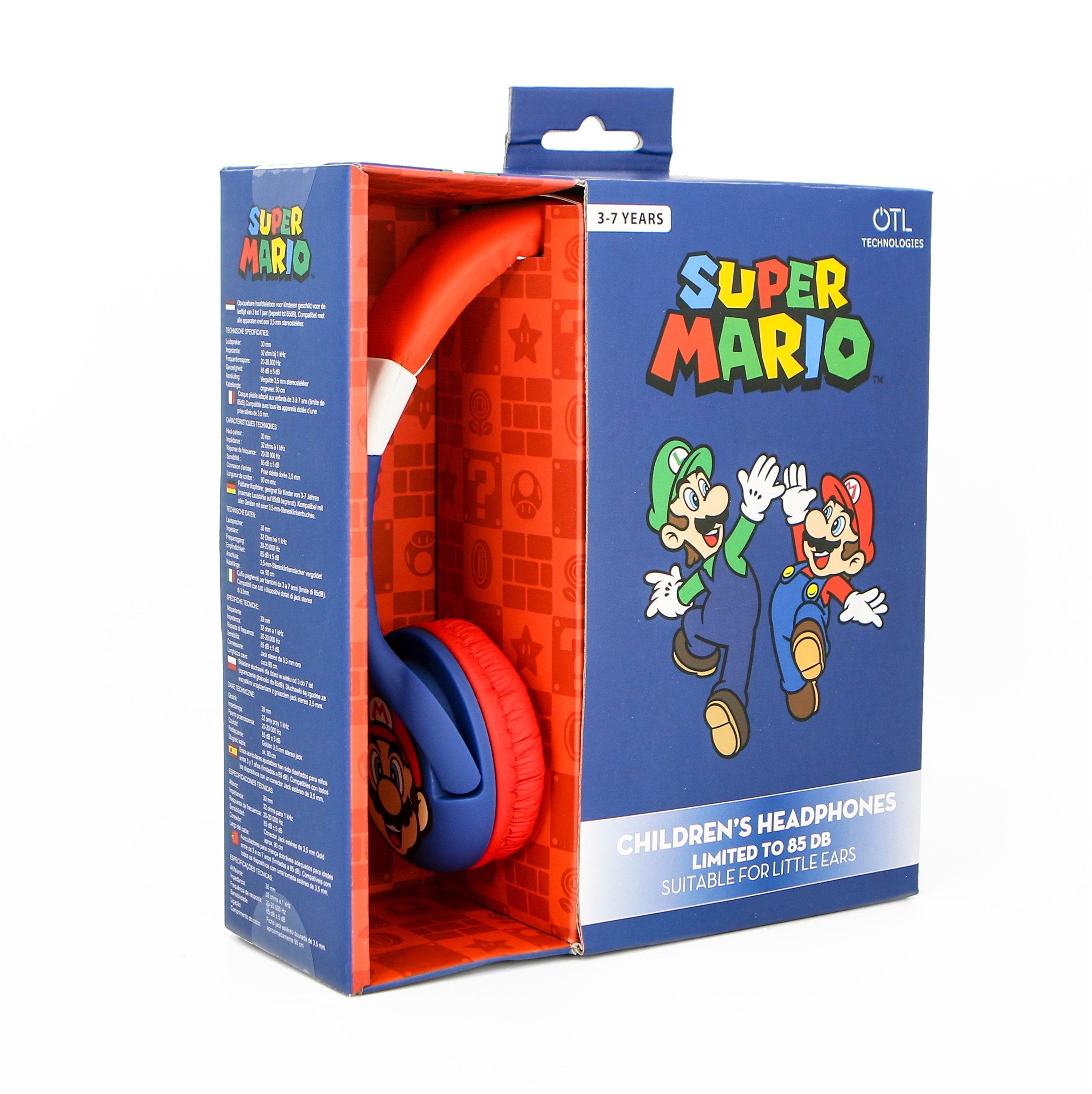 Super Mario - Casque audio Mario pour enfants - flash vidéo