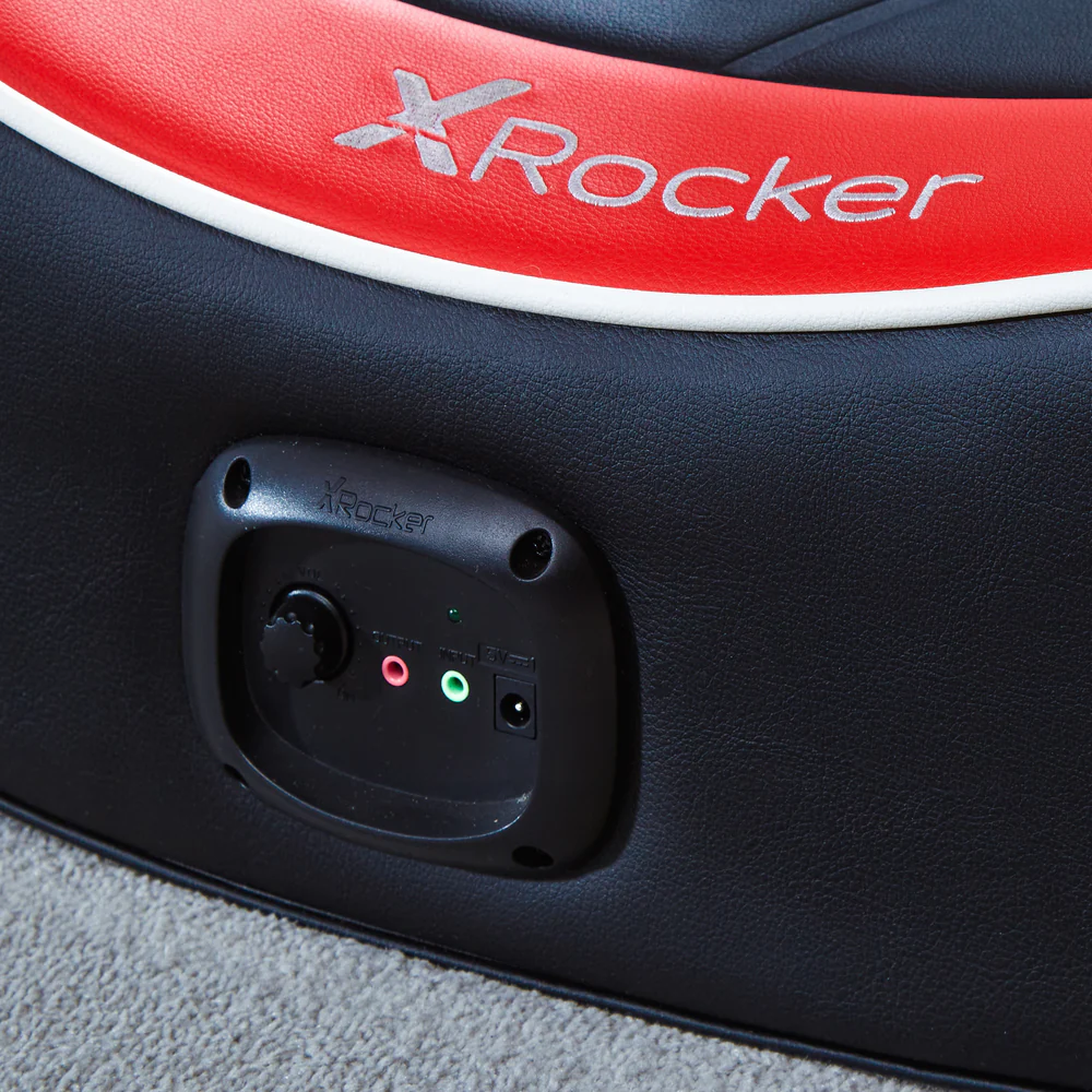 X Rocker - Shadow 2.0 Stereo Audio Gaming Floor Rocker Red - flash vidéo