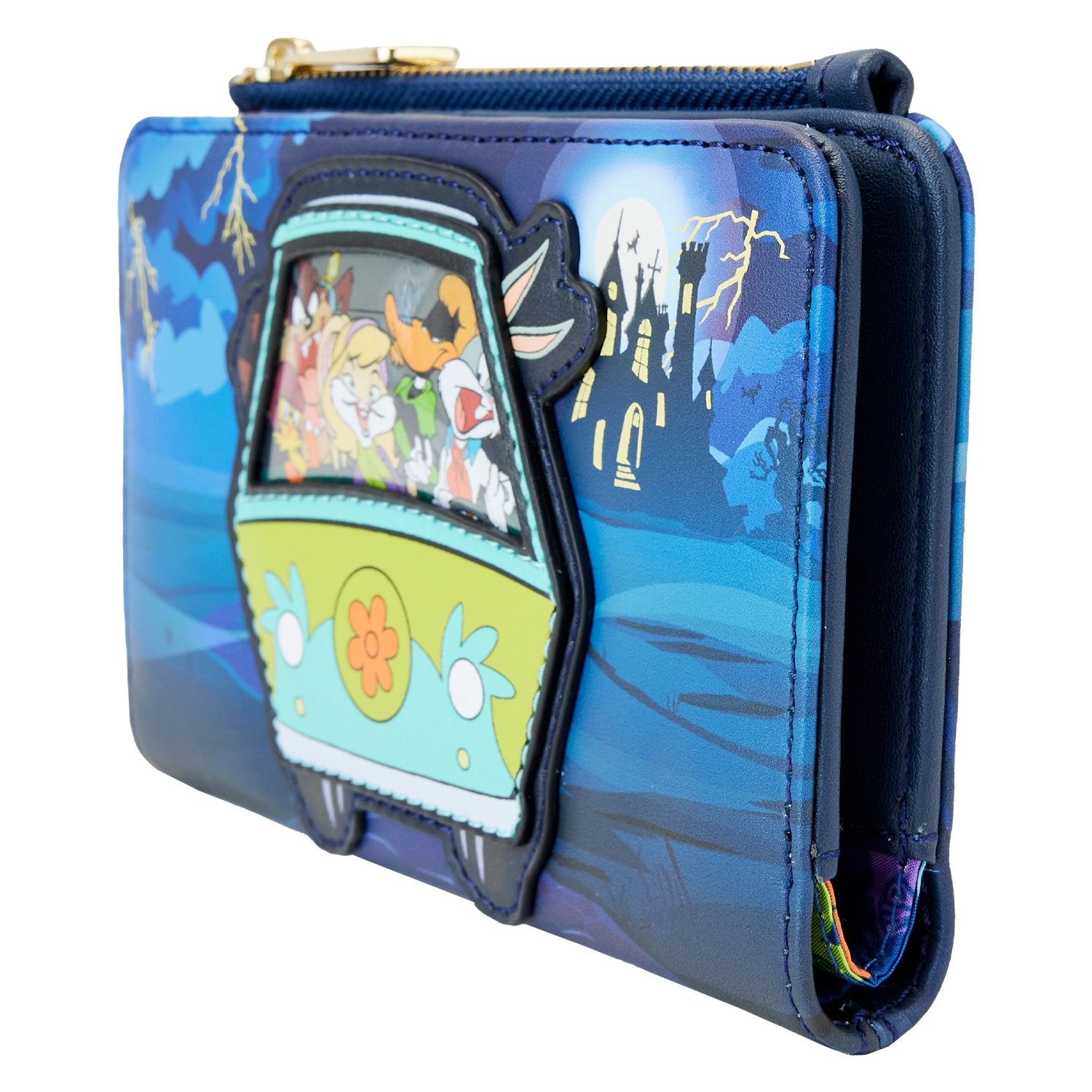 Loungefly: Warner Bros - 100Th Anniversary Looney Tunes Scooby Mash Up Flap Wallet - flash vidéo