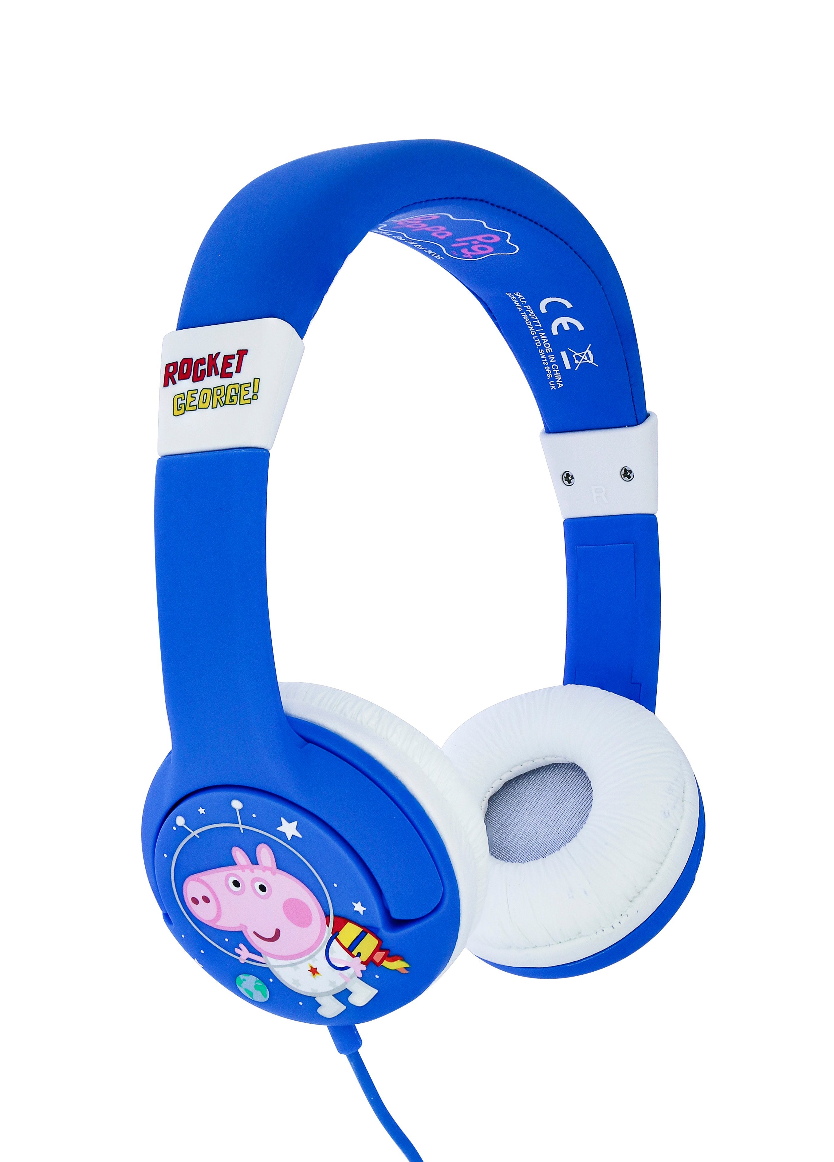 Peppa Pig - Casque audio Rocket George pour enfants - flash vidéo
