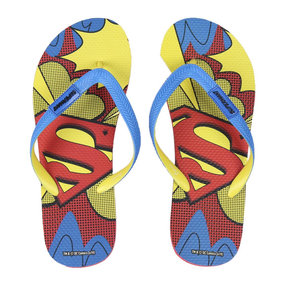 DC Comics - Sandales de plage premium Superman - Pointure 43 - flash vidéo