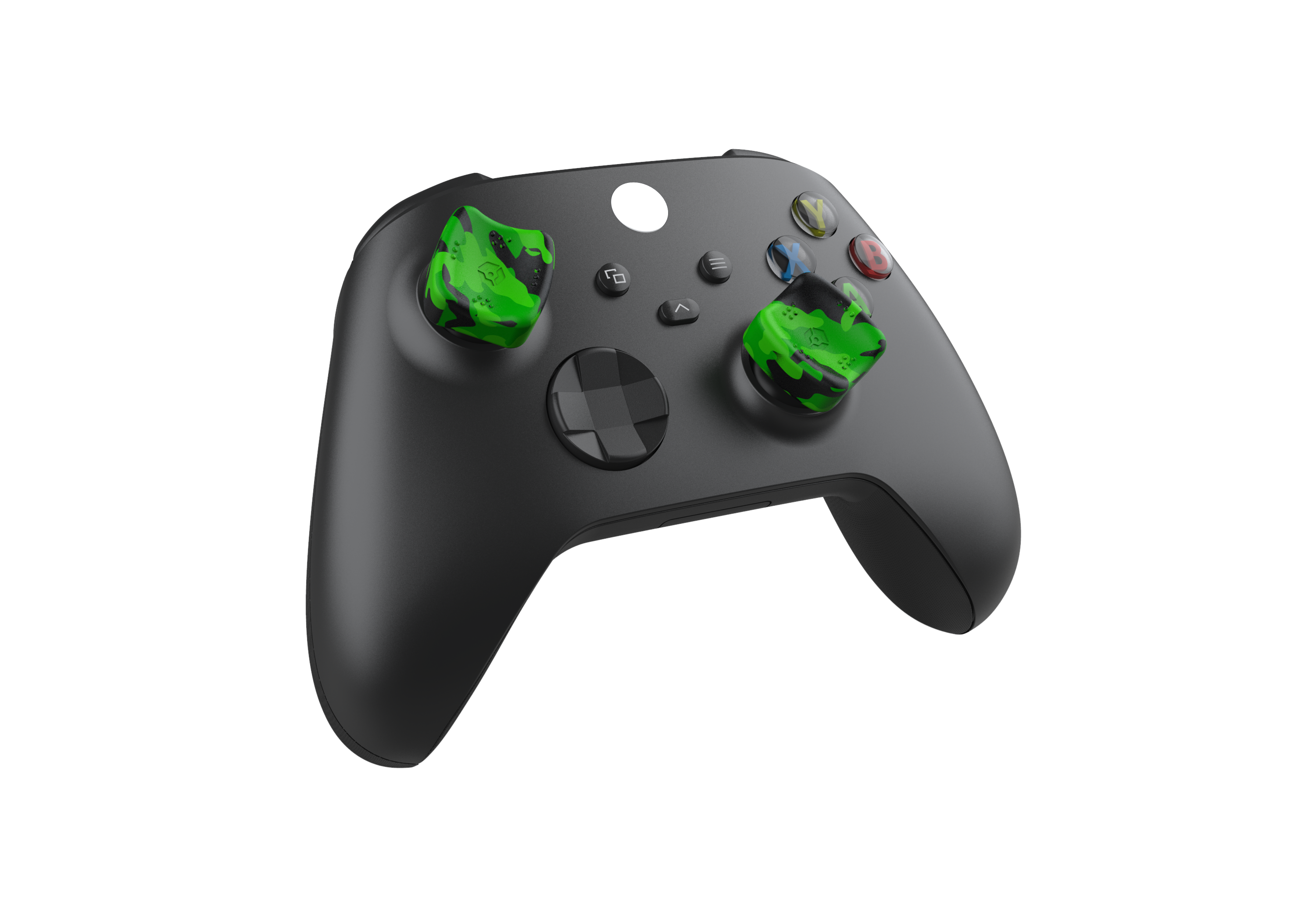 Gioteck - Reposes Pouce (Thumb Grips) Sniper Vert camouflage pour Xbox Series - flash vidéo
