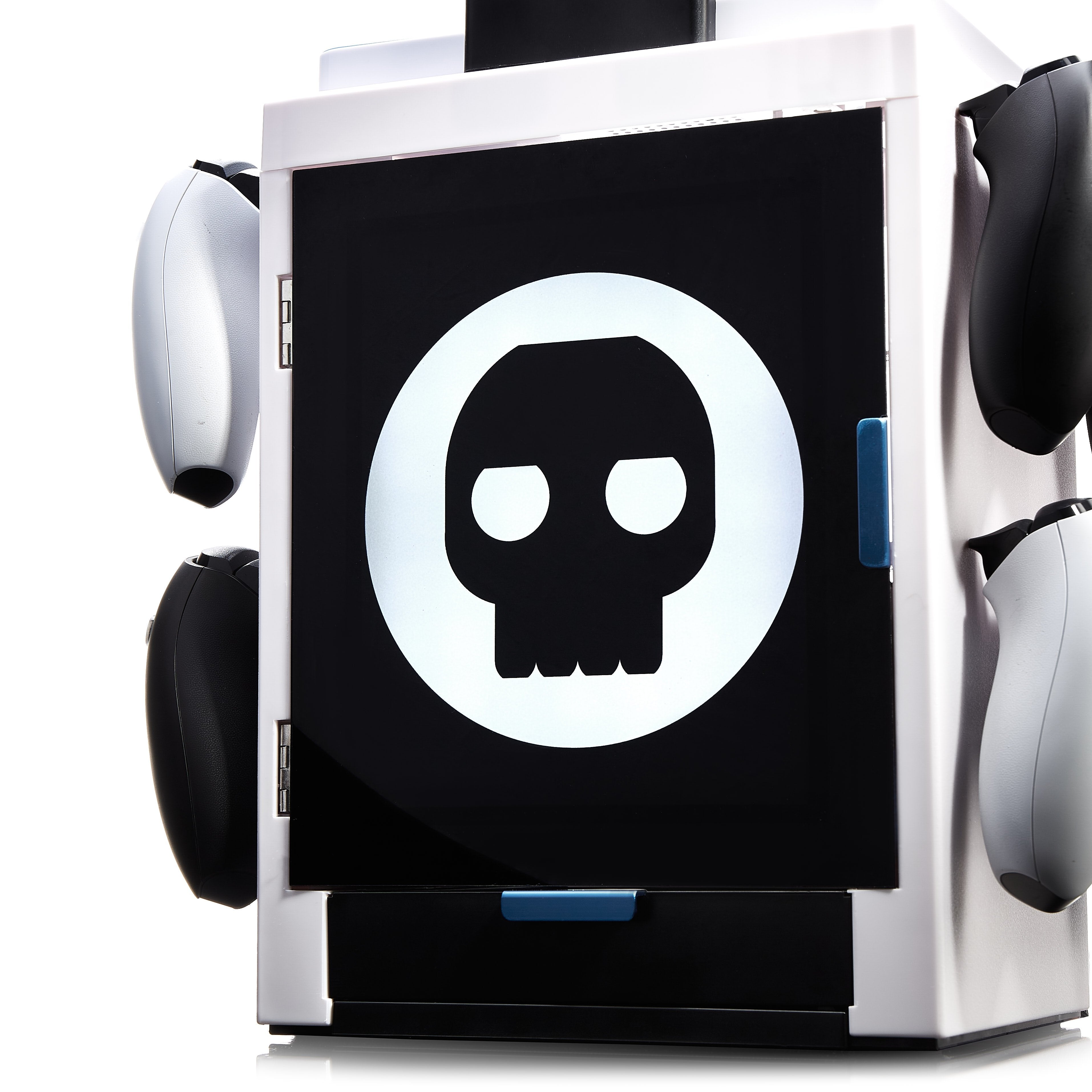 Numskull - Meuble de rangement lumineux inspiré du logo Numskull pour gamer - flash vidéo