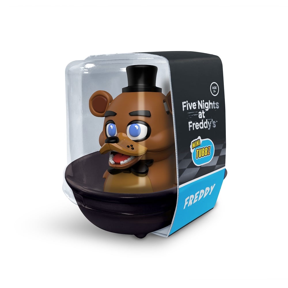 Numskull - Mini TUBBZ Canard de bain - Five Nights at Freddy's - Freddy (Édition baignoire) - 8cm - flash vidéo