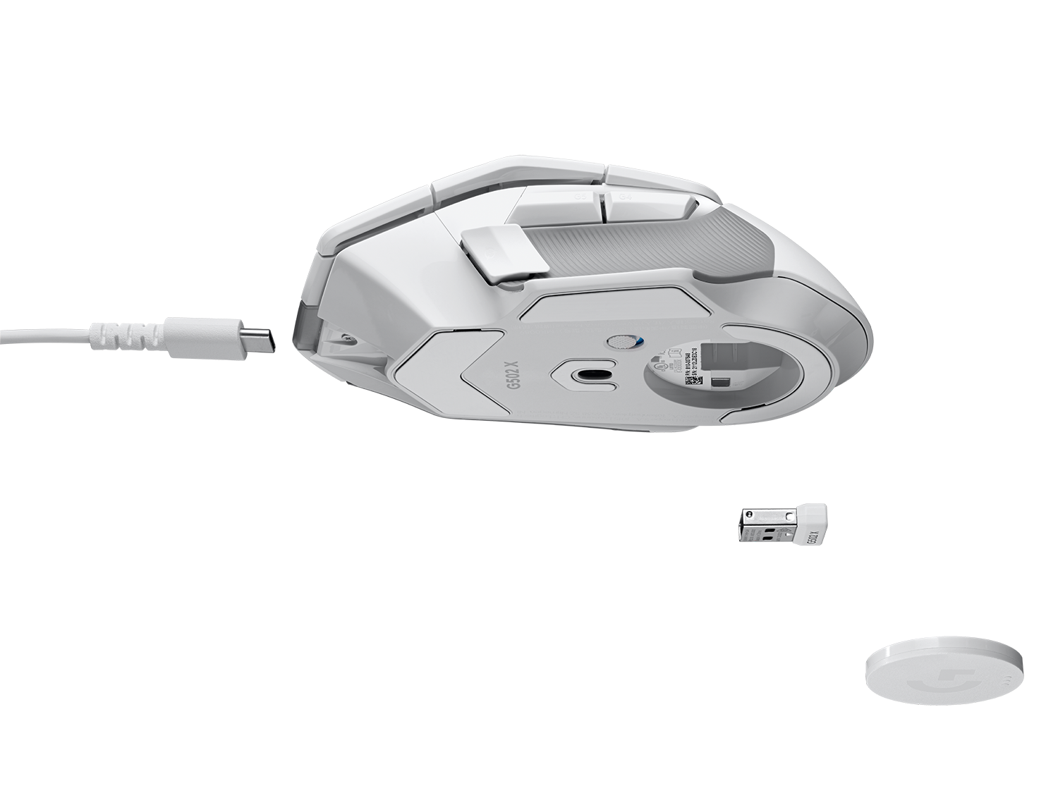 Logitech Souris de jeu sans fil G502 X Lightspeed Blanche pour PC (Windows/MacOS) - flash vidéo