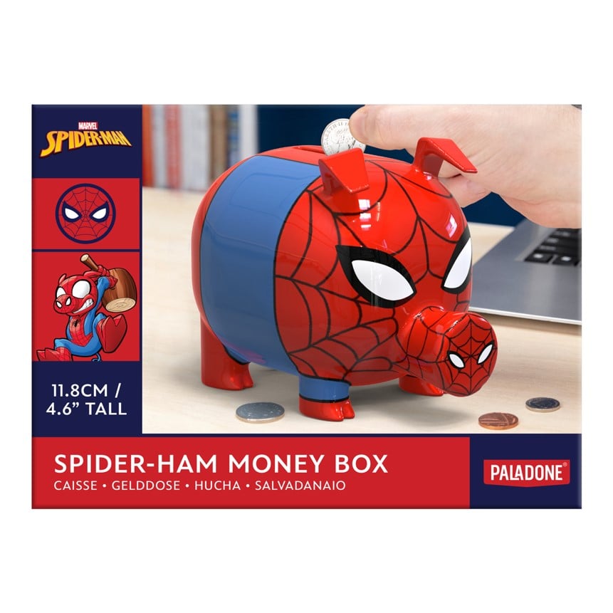 Marvel - Spider-Man - Tirelire en plastique Spider-Ham - flash vidéo