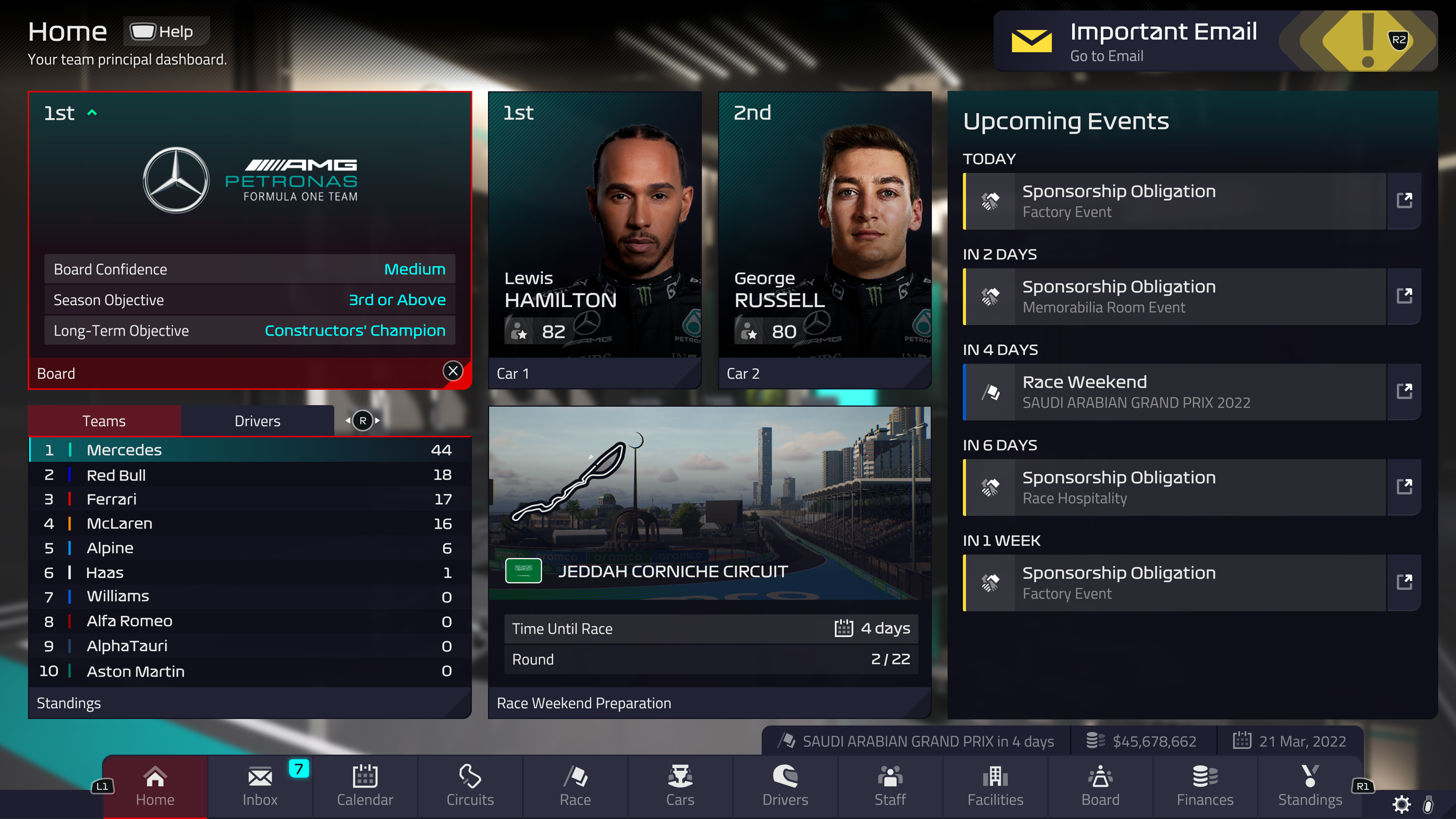 F1 Manager 2022 - flash vidéo
