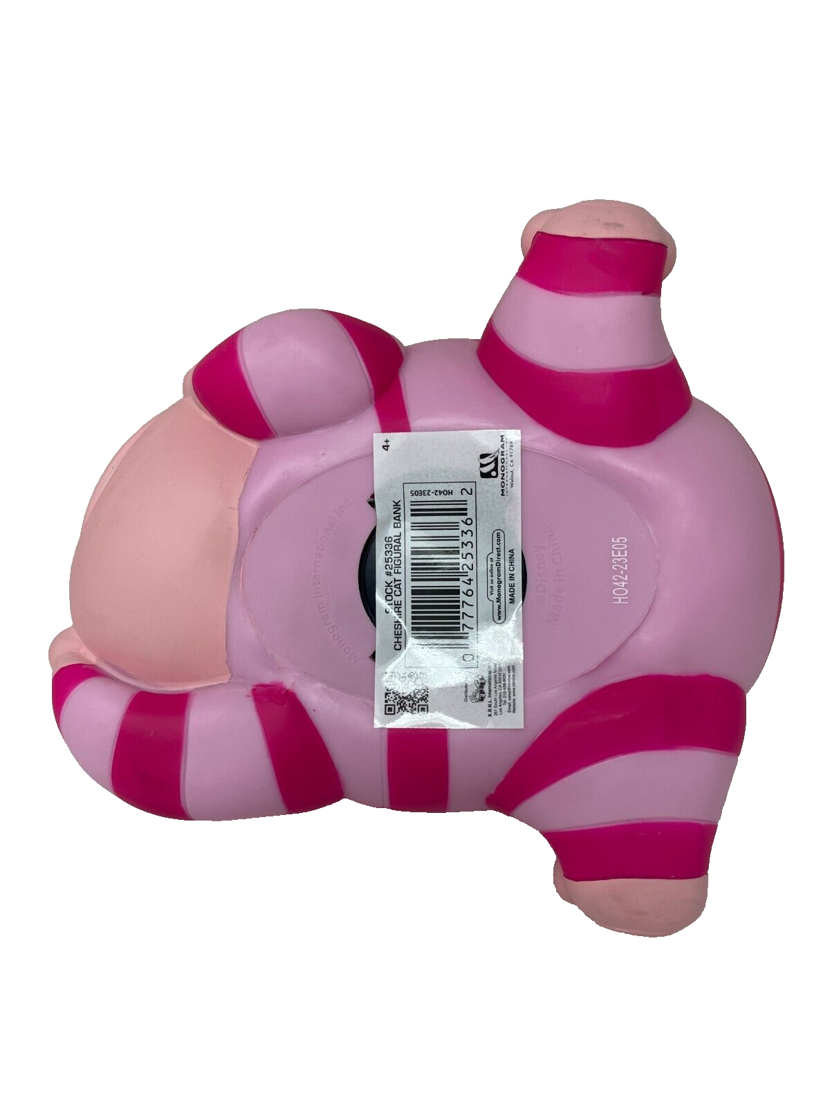 Disney - Alice au pays des merveilles - Tirelire le chat du Cheshire 20cm - flash vidéo