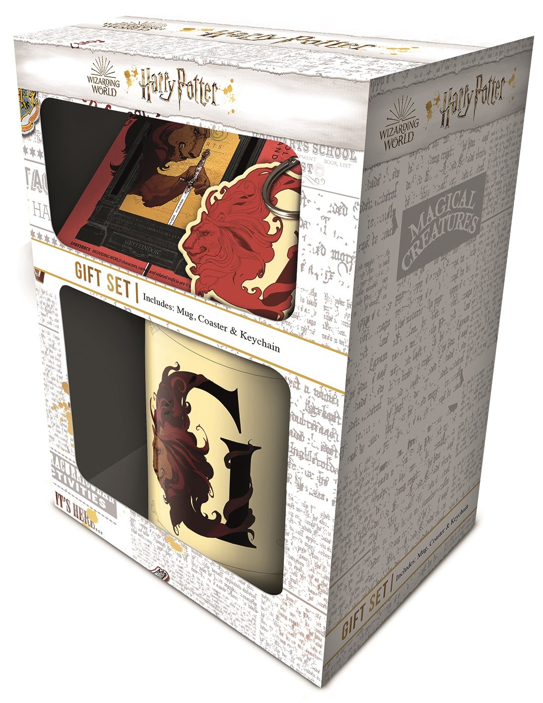 Harry Potter - Coffret cadeau : tasse, sous-verre et porte-clés Gryffondor - flash vidéo