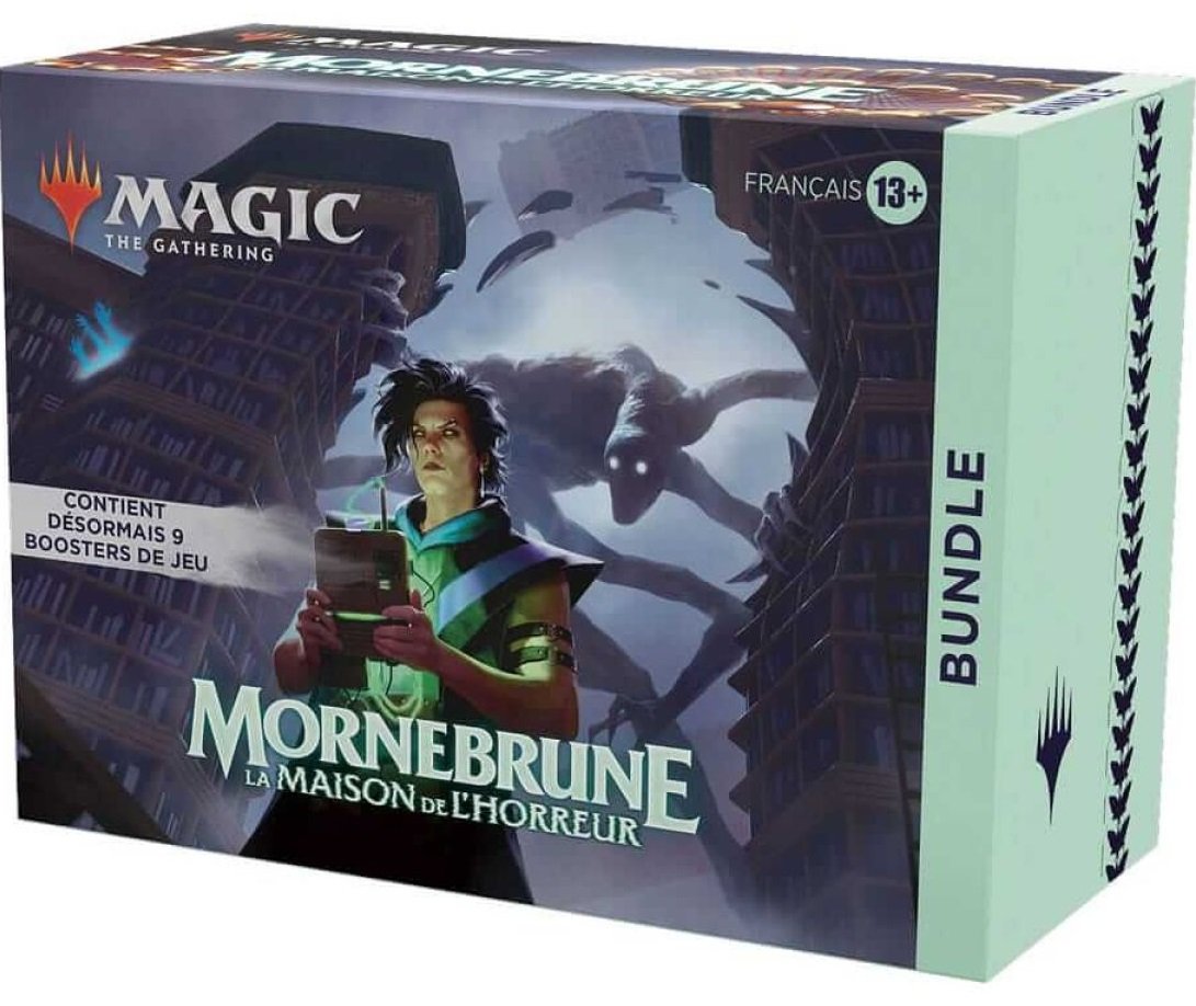 Magic: The Gathering - Bundle Mornebrune : La Maison de l’Horreur (9 boosters de Jeu, 30 cartes de terrain et accessoires) - flash vidéo