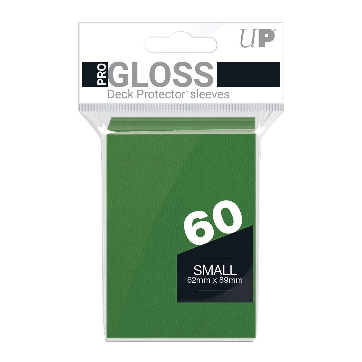 Ultra Pro - PRO-Gloss Sachet de 60 protèges cartes petit format Vert (62 x 89 mm) - flash vidéo